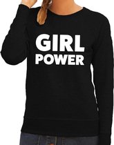 Girl Power tekst sweater zwart voor dames S