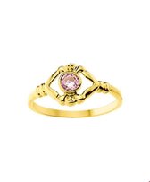 Geelgouden Kinderring zirkonia   12.50 mm (39)