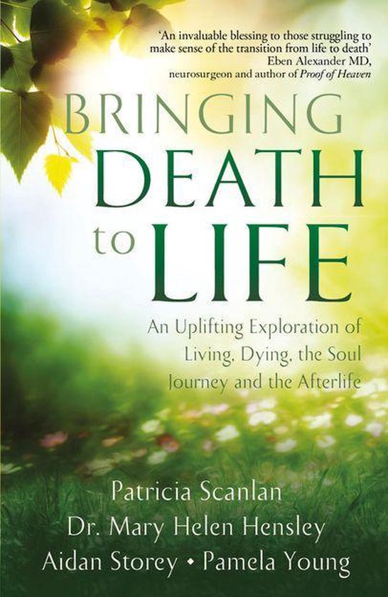Boekcover van 'Bringing Death to Life' met een titel in grote letters en een citaat.