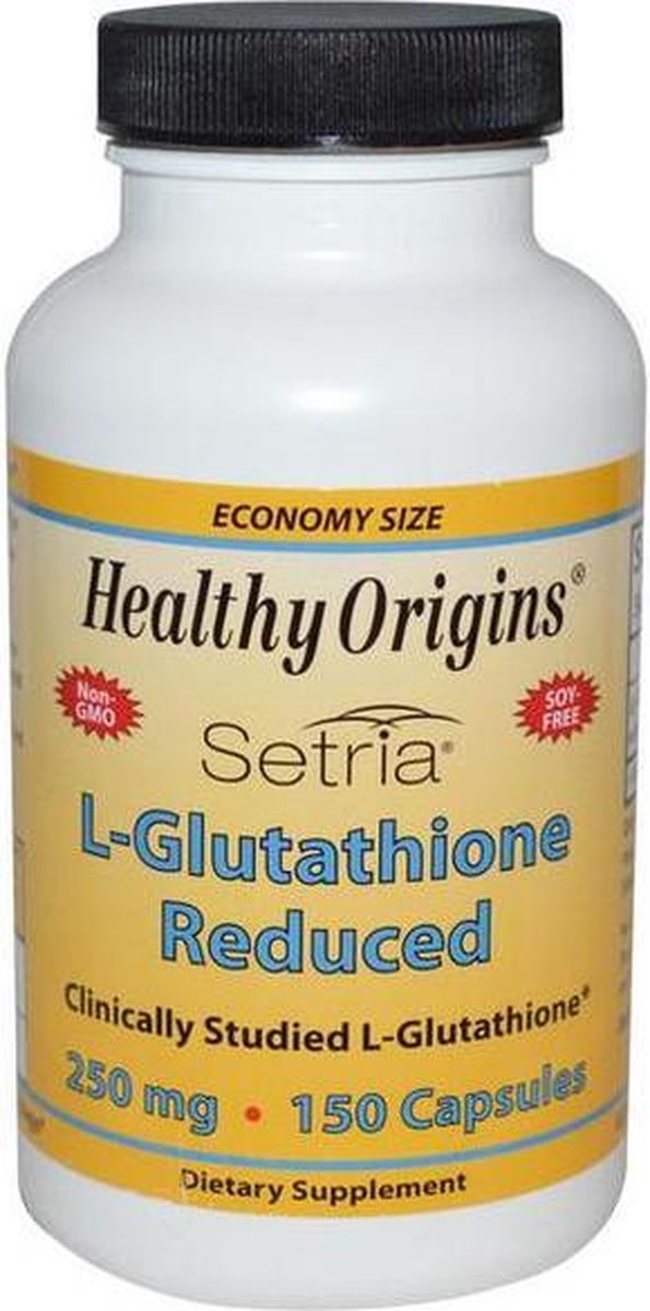 Setria L-Glutathione Reduced 250 mg (150 Capsules) - Healthy Origins