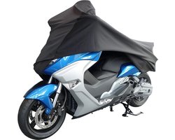 FLEXX Motorhoes Binnen – Stretch Stofhoes – Ademend – Beschermt tegen Stof & Krassen – Zwart – Maat M – DS COVERS