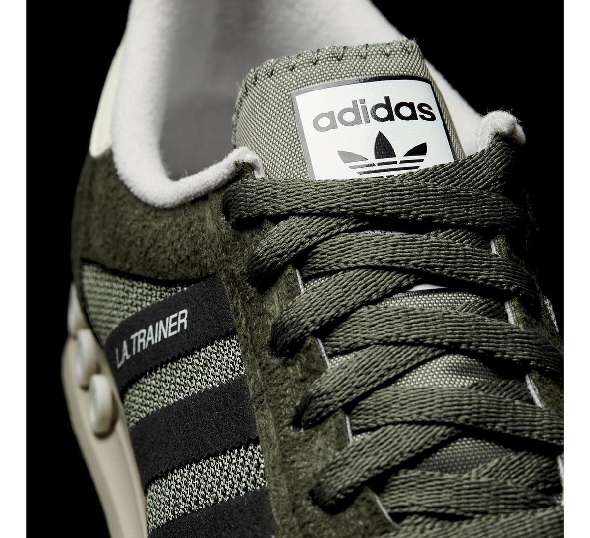 adidas LA Trainer Sneakers - Maat 46 - Mannen - groen/wit | bol.com