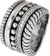TI SENTO Milano Ring 1835ZI - Maat 58 (18,5 mm) - Gerhodineerd Sterling Zilver