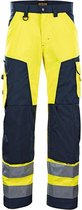 Blåkläder Werkbroek High Vis Klasse 2 Mt C48 Geel/marineblauw C48