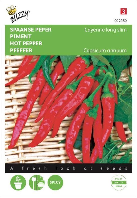 Foto: Buzzy spaanse peper cayenne long slim