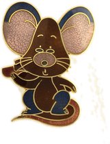 Behave Broche muis bruin