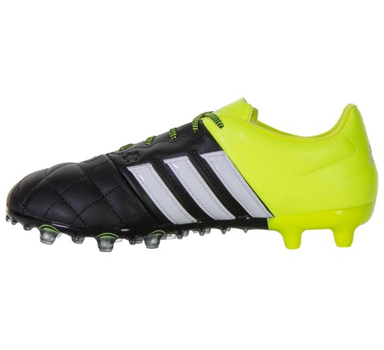 adidas ACE 15.2 FG/AG Voetbalschoenen - Maat 39 1/3 - Mannen -  zwart/geel/wit | bol.com