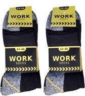 Work werk sokken laag model 10 pak zwart maat 43-46