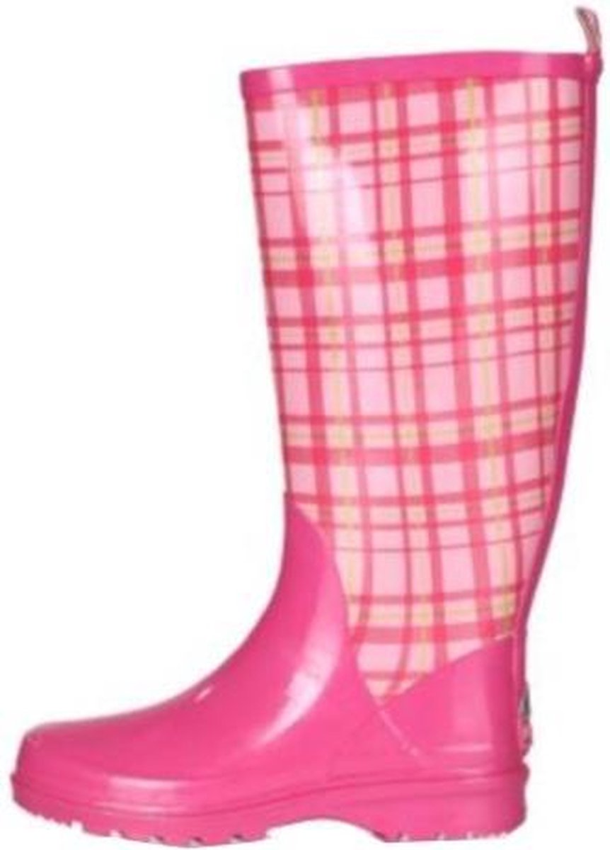 | Playshoes Regenlaarzen Geruit Rubber Dames Roze | Playshoes Regenlaarzen Geruit Rubber Dames Groen