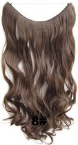 Wire hairextensions wavy bruin - 8#