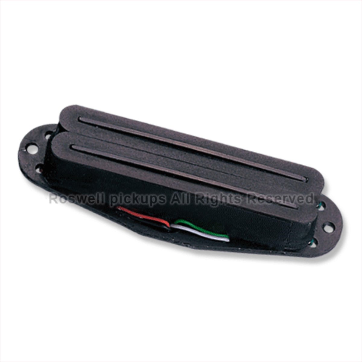 Roswell Pickups SHR-N H-Rails ST Neck Black - Humbucker pickup voor gitaren