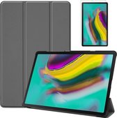 Samsung Galaxy Tab S5e hoes - Tri-Fold Book Case + Screenprotector - Grijs