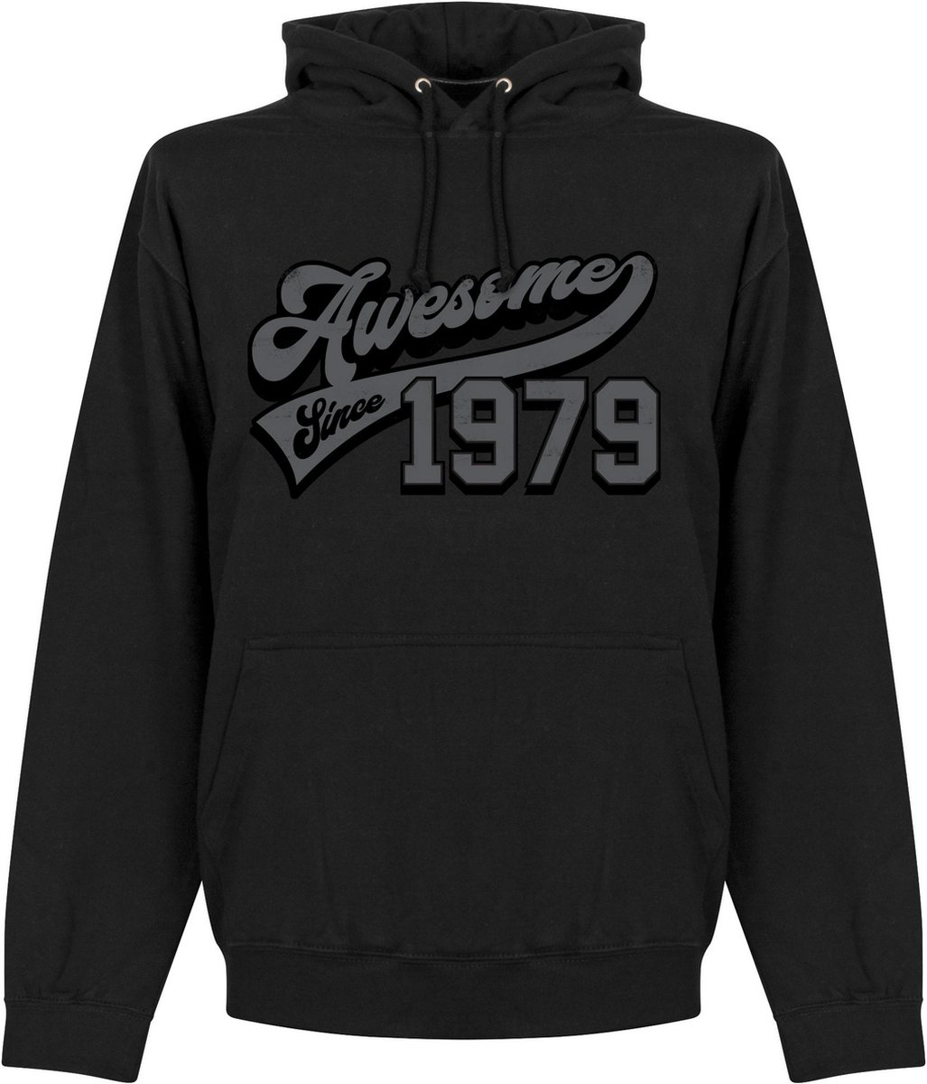 Awsome Since 1979 Hoodie - Zwart - XL