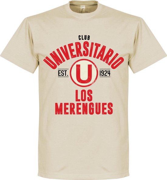 T-Shirt Établi Universitario - Crème - XL