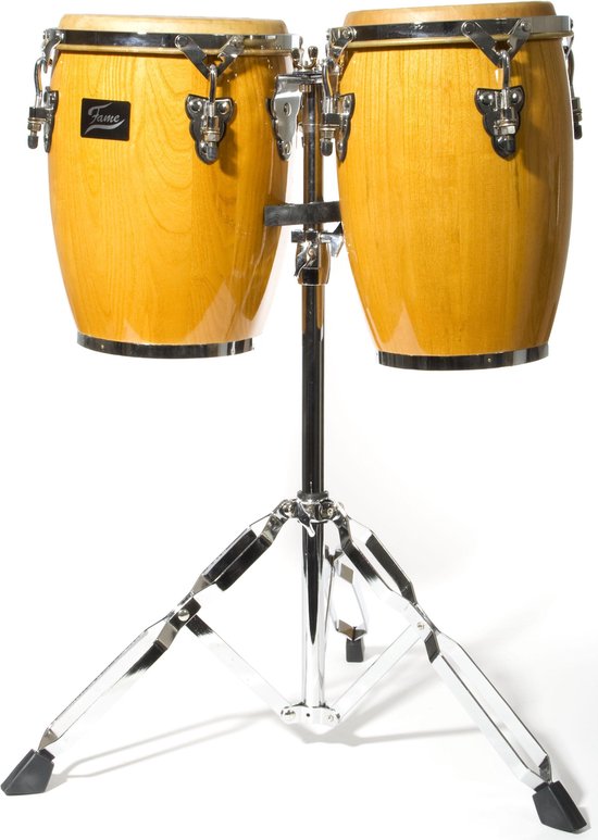 Fame Junior Conga Set 8"+ 9", Natural, incl. stand Conga