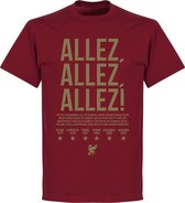 Liverpool Allez Allez Allez T-Shirt - Chili Rood - XL