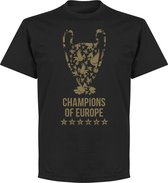 Liverpool Champions League Trophy 2019 T-Shirt - Zwart  - 5XL