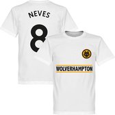 Wolverhampton Neves 8 Team T-Shirt - Wit - 5XL