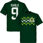 Nigeria Pattern Ighalo 9 Team T-Shirt - Groen - XL