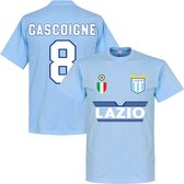 Lazio Roma Gascoigne 8 Team T-Shirt - Licht Blauw - XS