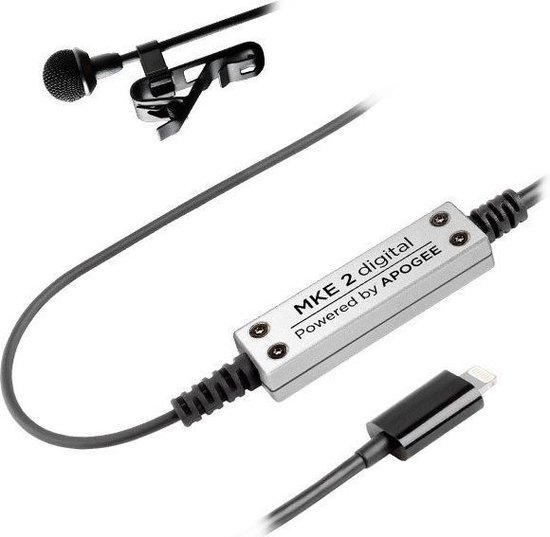 PowerDeWise Professionele lavalierclipmicrofoon, voor camera's, telefoons, iPhone, GoPro, video-opnames, ASMR, kleine ruisonderdrukkende 3,5 mm microfoon voor op kleding met eenvoudig clipsysteem