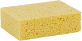 Viscose spons geel 14 x 11 x 3,5 cm - Biologisch afbreekbare sponzen - Schoonmaak / keukenartikelen