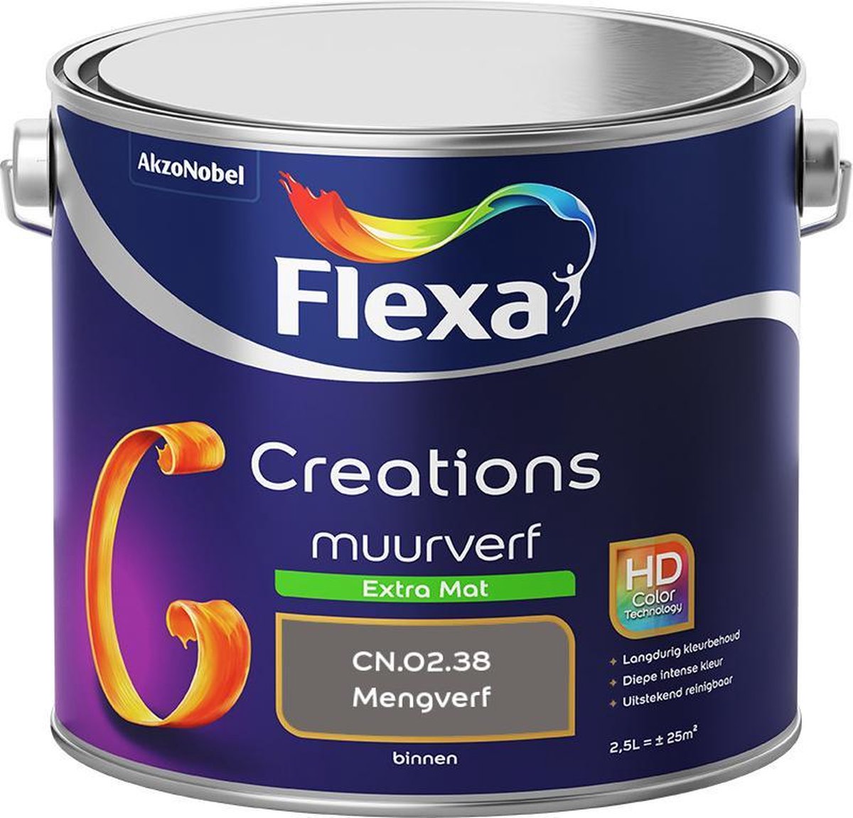 Flexa Creations Muurverf - Extra Mat - Mengkleuren Collectie - CN.02.38 - 2,5 Liter