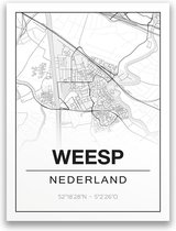 Poster/plattegrond WEESP - A4