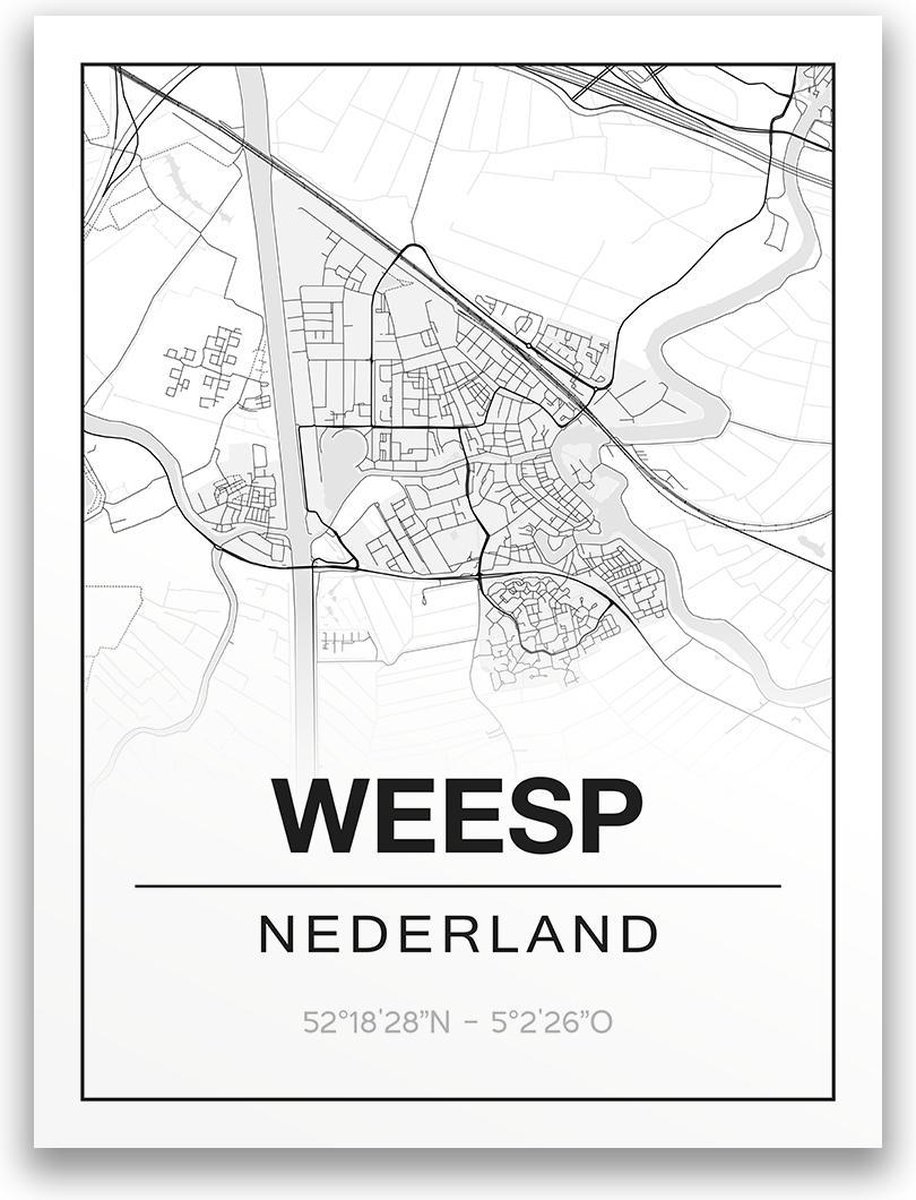 Poster/plattegrond WEESP - A4