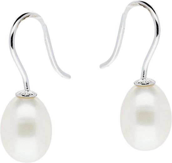 Boucles D'oreilles Pendantes Perles Noir Et Blanc - Style Fantaisie, Neuf Sans étui