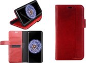 Samsung Galaxy S9 Plus Genuine Leather Hoesje Zakelijke Uitstraling - Rood