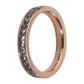 Melano stalen (ros�goud verguld) side rings & bracelets verwisselbare ring