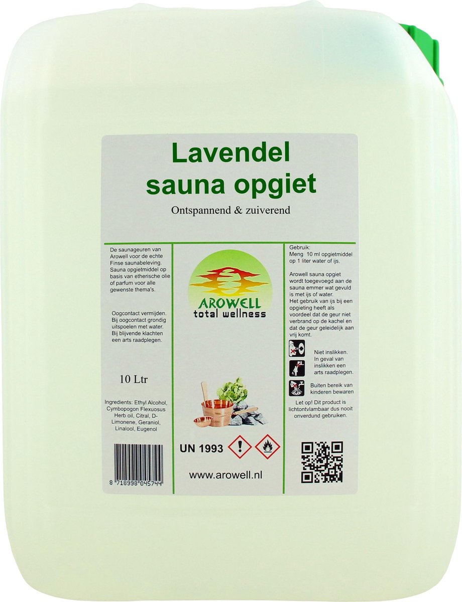Arowell - Lavendel sauna opgiet saunageur opgietconcentraat - 10 ltr