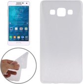 DrPhone Samsung A3 TPU Siliconen Case Ultra Dun Premium Gel Hoesje Transparant Wit