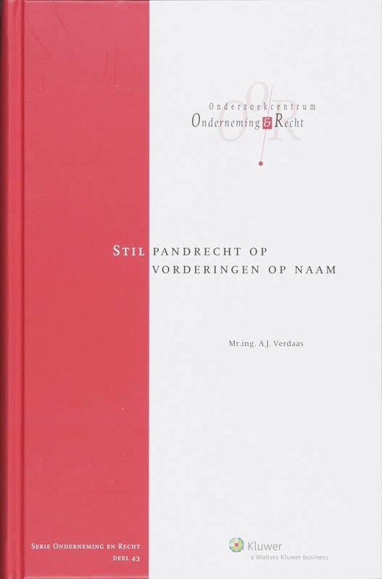 Onderneming en recht 43 - Stil pandrecht op vorderingen op n ... - cover