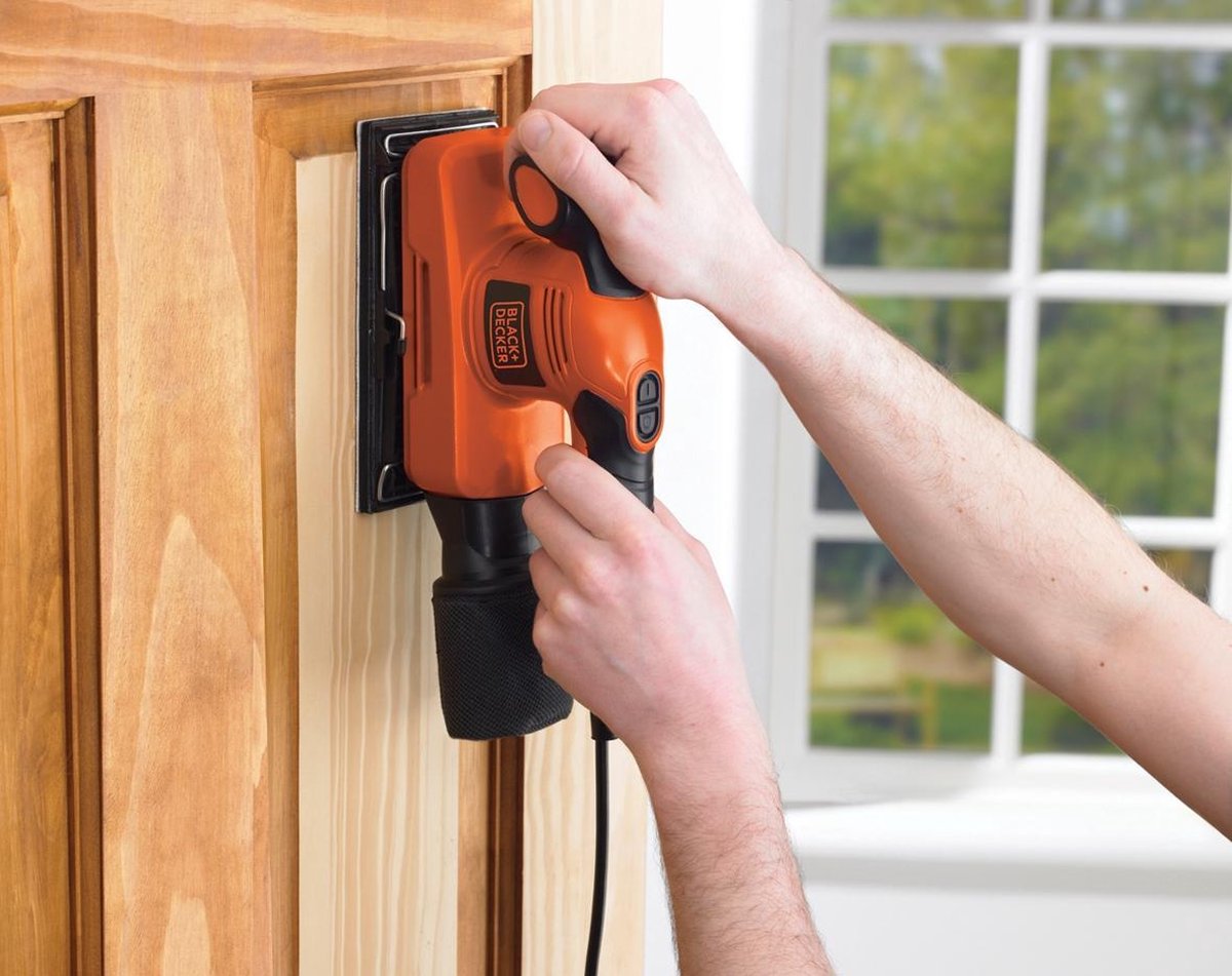BLACK+DECKER 240W Schuurmachine. 1/3 vel. met variabele snelheid - KA320EKA-QS – foto 5