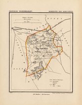 Historische kaart, plattegrond van gemeente Zes Gehuchten in Noord Brabant uit 1867 door Kuyper van Kaartcadeau.com