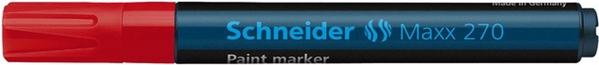 lakmarker Schneider Maxx 270 1-3 mm rood doos met 10 stuks