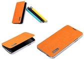 Samsung Galaxy Note 3 Elegant Shell Flip Case Oranje