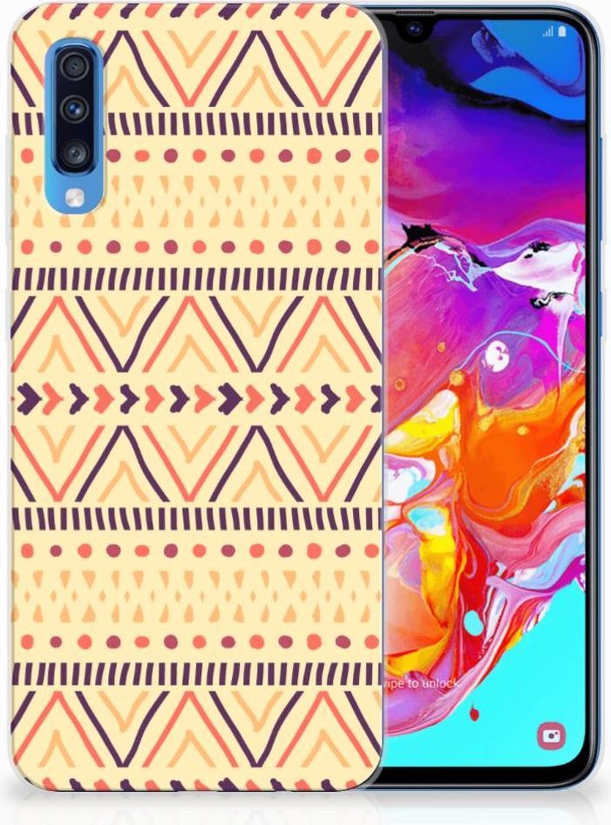 Samsung Galaxy A70 TPU bumper Aztec Yellow