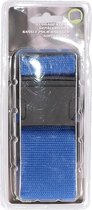 Bagageriem blauw - kofferband 100-180 cm