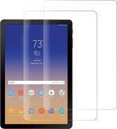 2x Screenprotector Tempered Glass Glazen Gehard Screen Protector 2.5D 9H (0.3mm) - Glasplaatje Geschikt voor: Galaxy Tab S4 10.5 2018