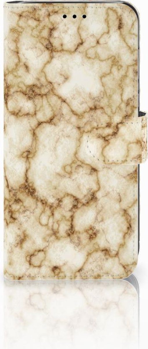 Huawei P20 Lite Bookcase Marmer Goud