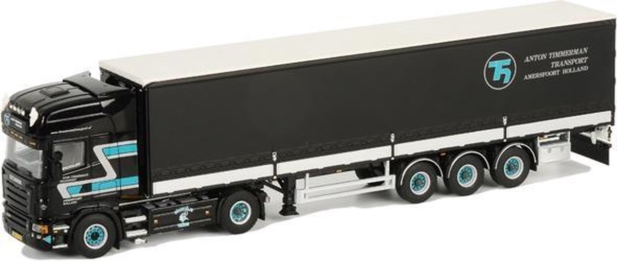 WSI models SCANIA R Topline Schuifzeilen Oplegger (3 as WSI models SCANIA R Topline Schuifzeilen Oplegger (3 as