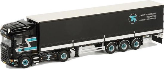 WSI Scania 4-serie Topline 6x2 met 3-assige schuifzeilen