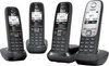 Gigaset AS405 Quattro DECT-telefoon - Zwart/Zilver