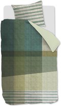 Beddinghouse Raffia Dekbedovertrek - Tweepersoons - 200x200/220 cm - Green