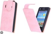 Eco-Leather Flipcase Hoesje Huawei Ascend Y300 Light Pink