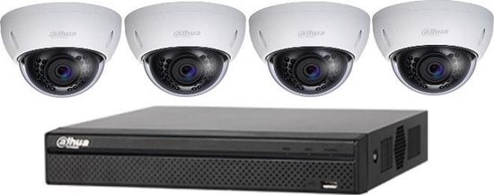 IP Camerasysteem Dahua 2 Megapixel | 4 cameras met NVR | Professionele... |  bol.com