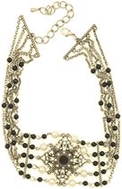 Behave® Dames vintage choker zwart 30 cm